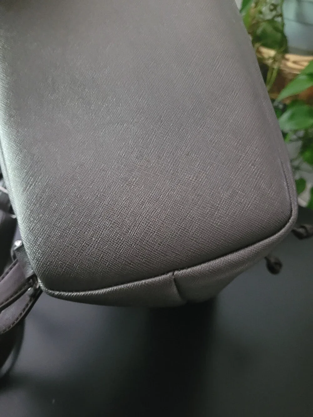 Aurielle Metallic Gray Women's Backpack Purse - Sleek Leather Croc-Accent Design